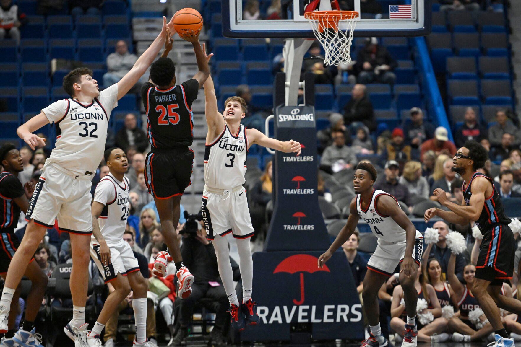 APTOPIX Delaware St UConn Basketball
